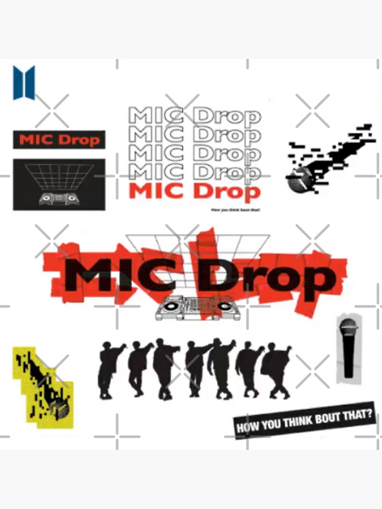 Bts Mic Drop Sticker For Sale By Rmint Redbubble