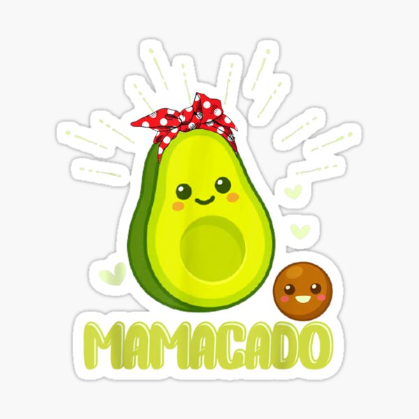 Mamacado Mothers Day Cute Avocado Pregnant Mom Sticker For Sale By