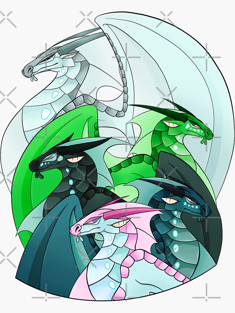 Wings Of Fire Animus Seawings Sticker By Giratina13 Redbubble