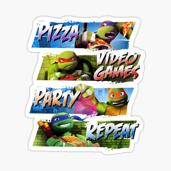 Nage Mutant Turtlesss Repeated Activities Sticker For Sale By