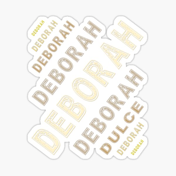 Deborah Name Sticker For Sale By JoleeMathis Redbubble