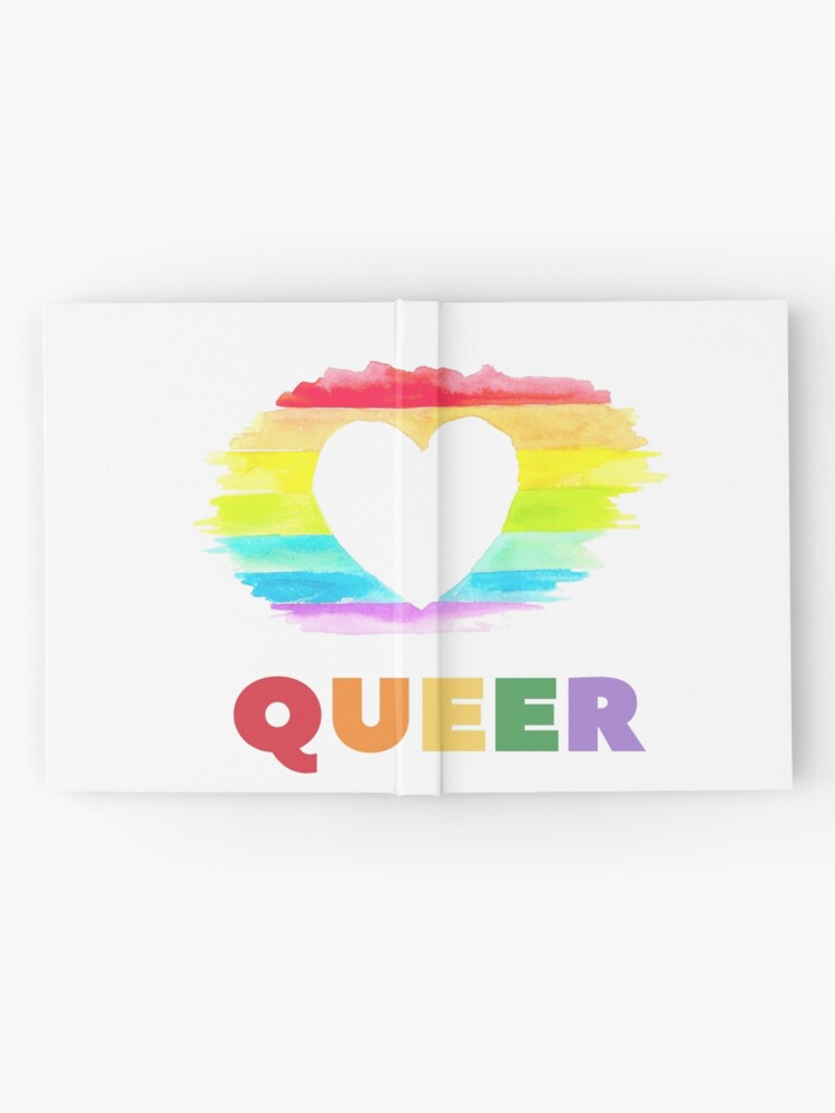 Cuaderno De Tapa Dura Dibujar A Mano La Bandera Del Orgullo LGBT