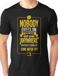 nobody exists on purpose shirt