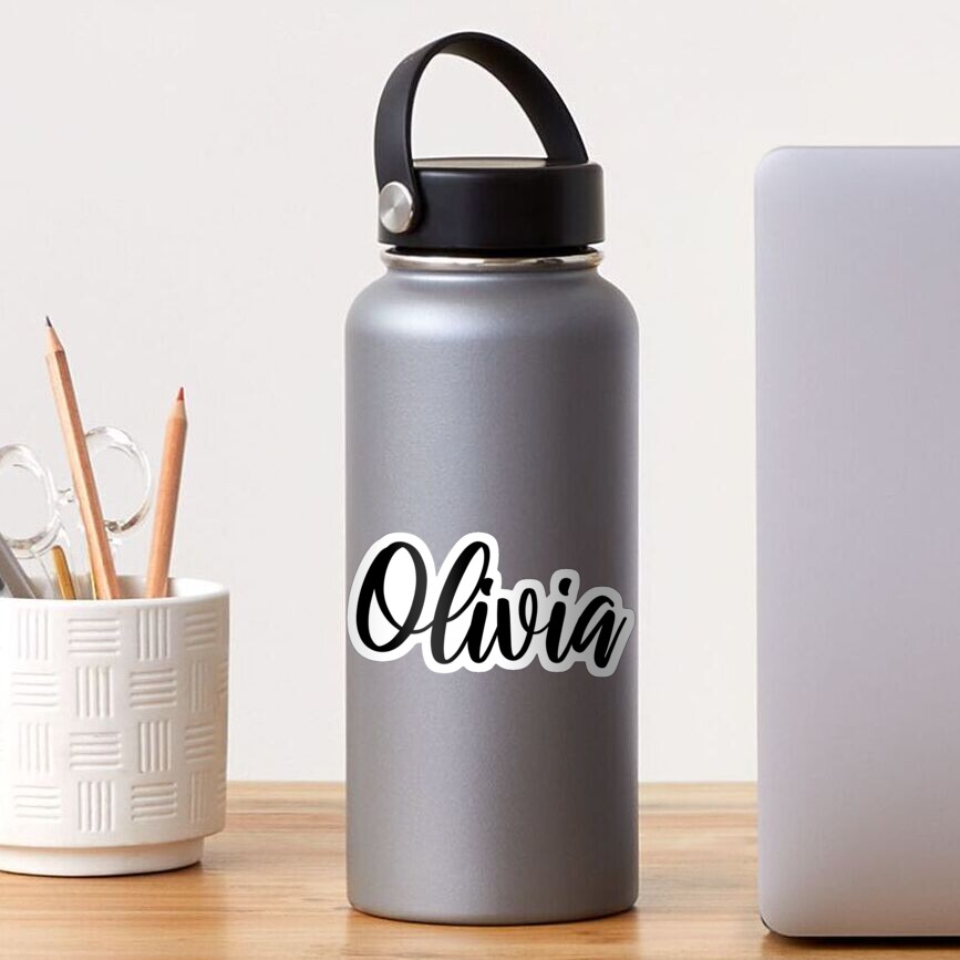 Olivia Name Handwriting Calligraphy Sticker For Sale By