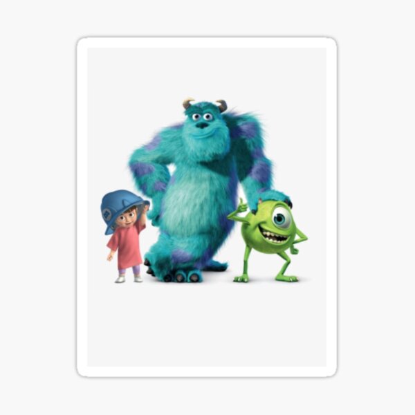 Monster Inc Sticker For Sale By Graphyart Redbubble