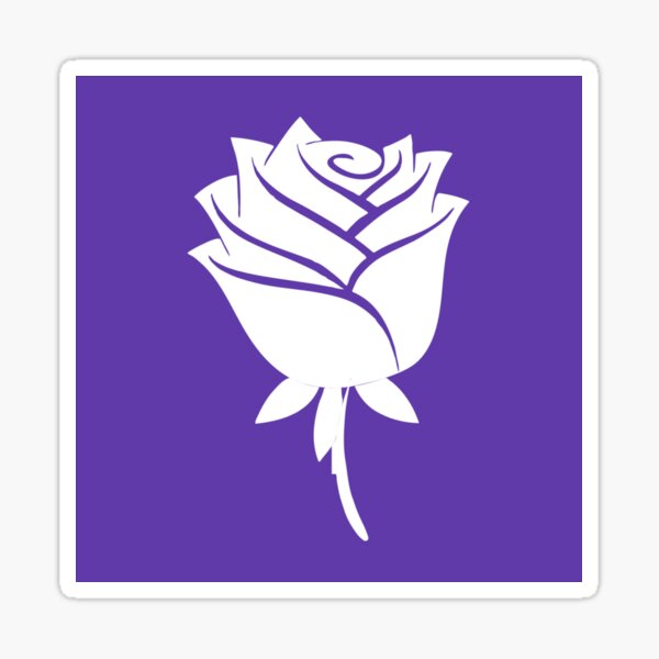 Purple Rose Sticker For Sale By OMdesigns93 Redbubble