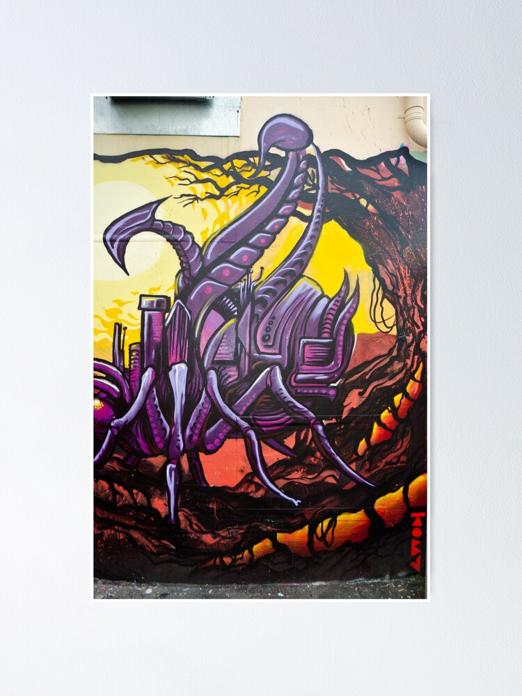 Graffiti Art Scorpion Poster For Sale By Yurix Redbubble