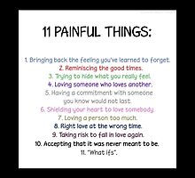 eleven painful things case by tylerandmisha