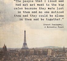 Hemingway in Paris by Maren Misner