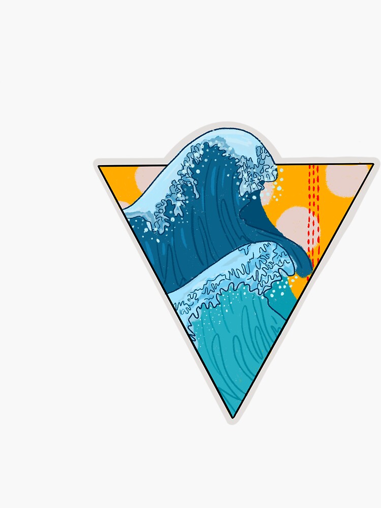 Ocean Wave Sticker For Sale By Sorrent0 Redbubble