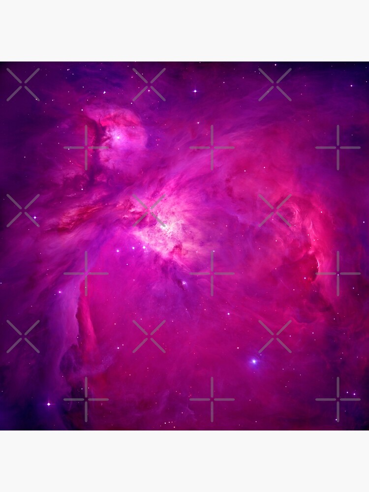 The Orion Nebula Messier 42 In Neon Pink Stars Of A Planet And