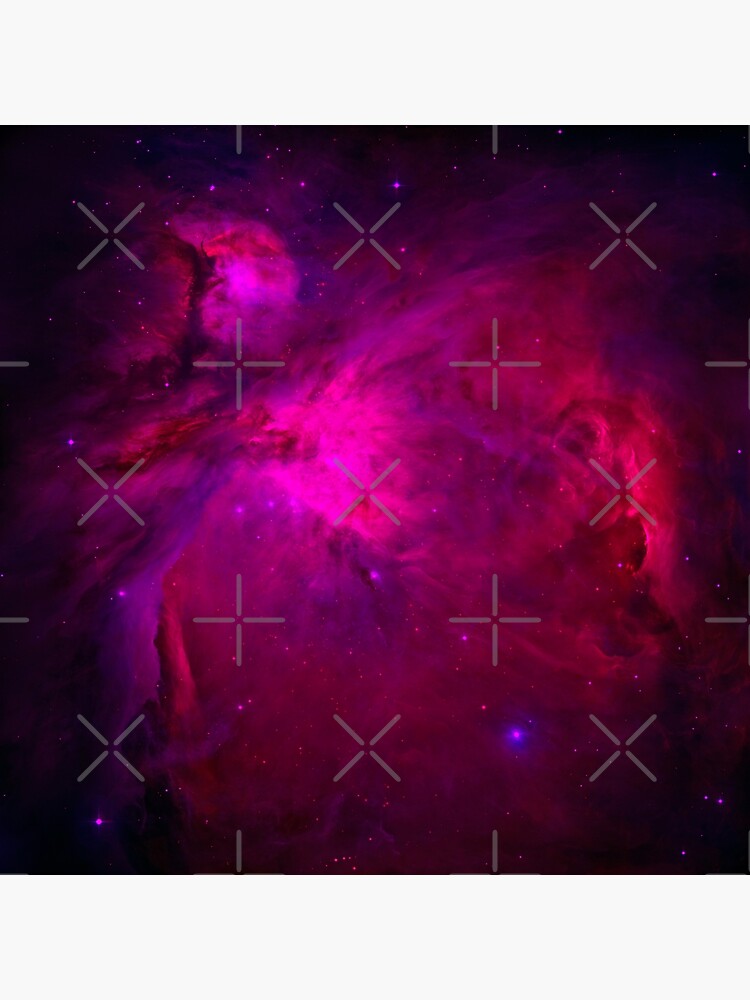 The Orion Nebula Messier In Neon Pink Stars Of A Planet And