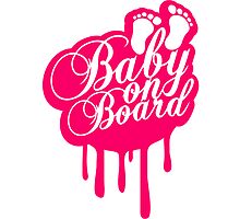 Baby On Board Girl Graffiti Stamp by Style-O-Mat