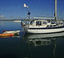 A Yacht, a Tinny and two Kayaks by myraj