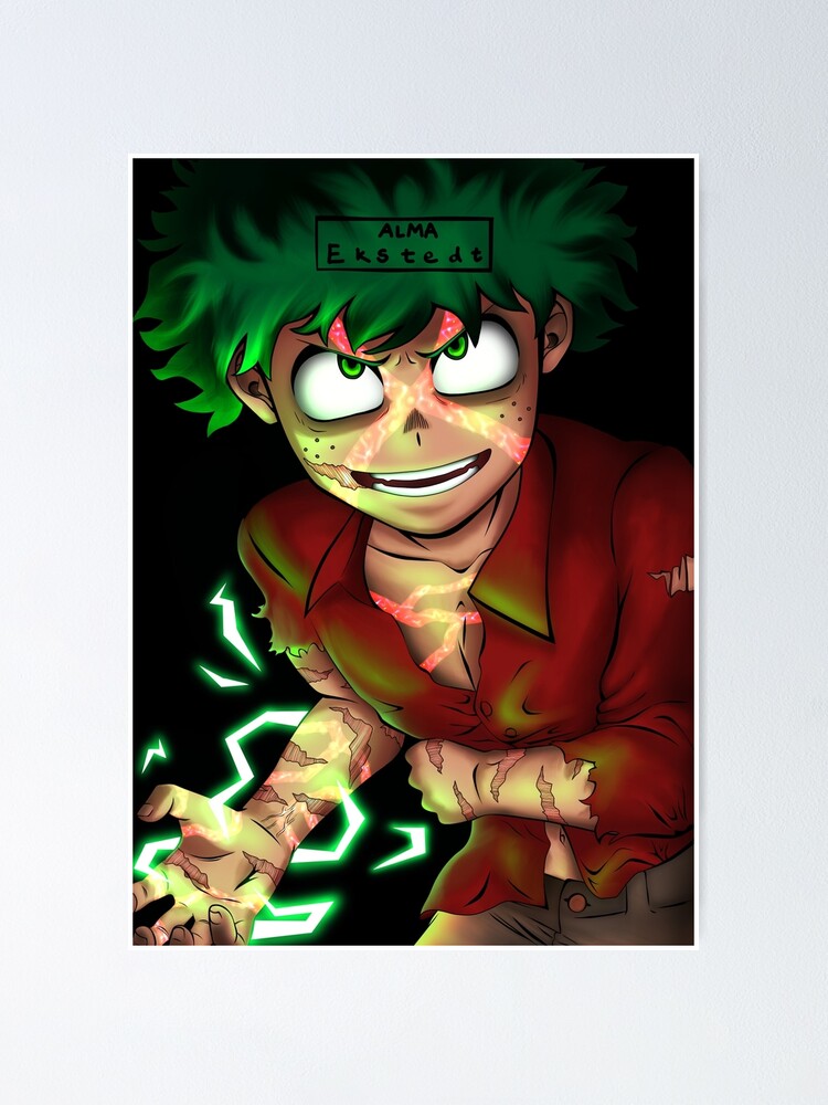 Izuku Midoriya Deku MHA Poster For Sale By Alma Ekstedt Redbubble