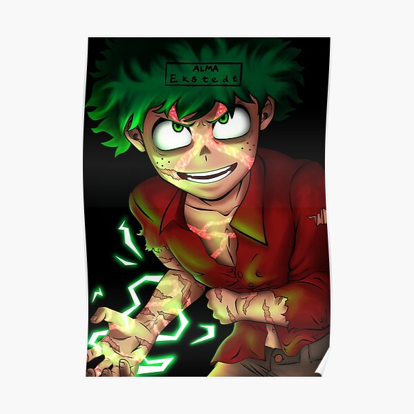 Izuku Midoriya Deku Mha Poster For Sale By Alma Ekstedt Redbubble