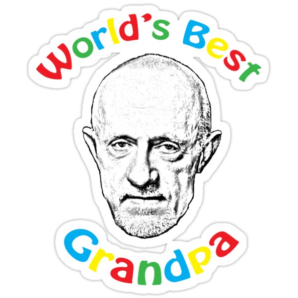 Worlds Best Grandpa Stickers By Zorpzorp Redbubble