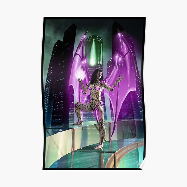 Robot Angel Painting 020 Poster By Sokoliwski Redbubble