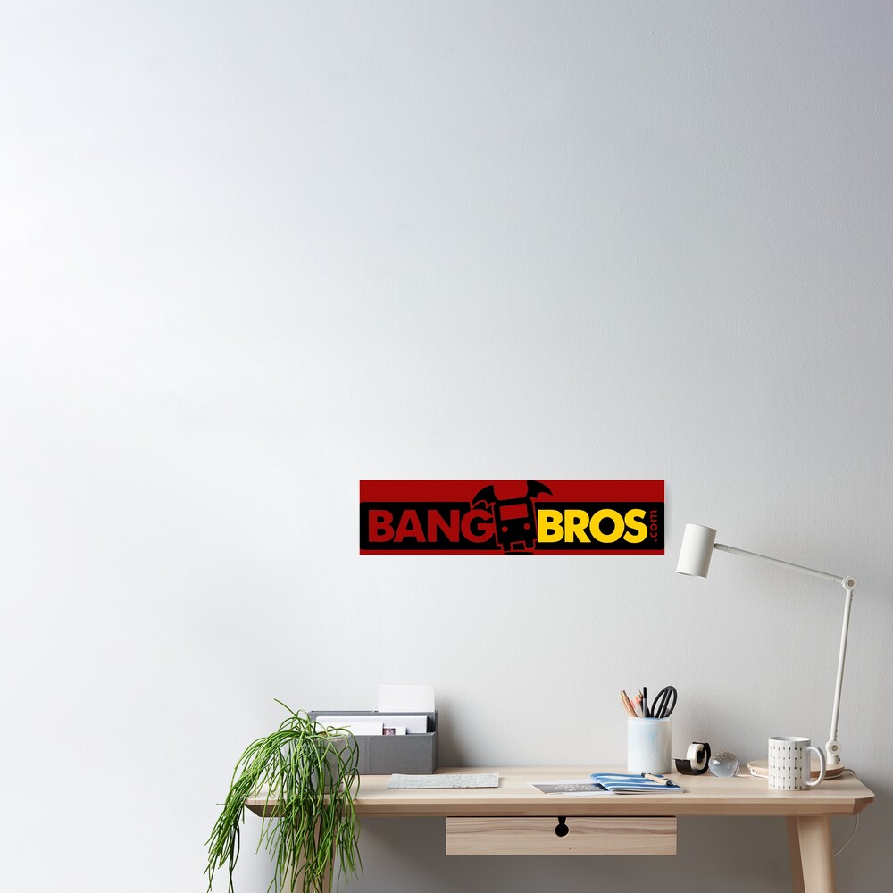 Bang Bros Logo Art Poster By Jasonsarris Redbubble