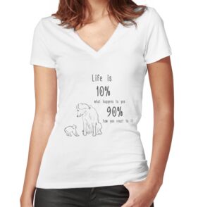 Women's Fitted V-Neck T-Shirt