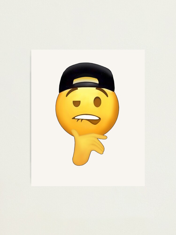 Swag Jutsu Lip Biting Emoji Fuckboy Emoji Meme Photographic Print By Dkhissi Dk Redbubble