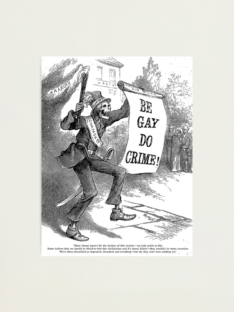 Be Gay Do Crime Spooky Skeleton Photographic Print For Sale By