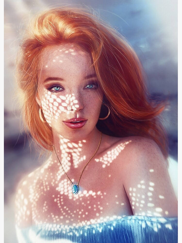 Pretty Girl Red Hair Poster For Sale By Caiusaugustus Redbubble