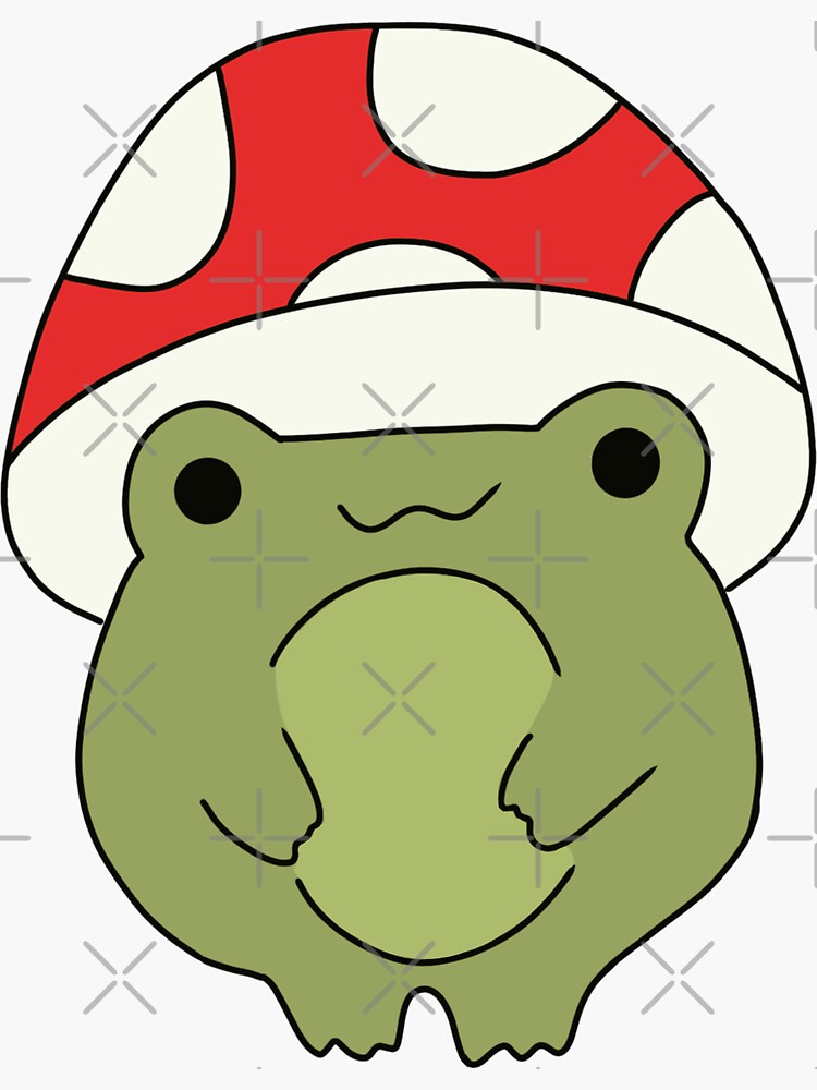 Mushroom Frog Sticker For Sale By Snmdesigns Redbubble