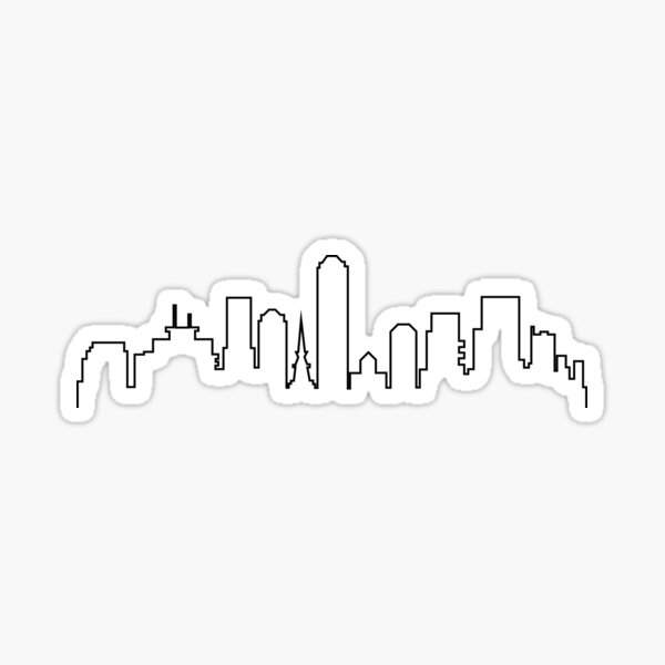 Indianapolis Indiana City Skyline Silhouette Indy In Sticker By