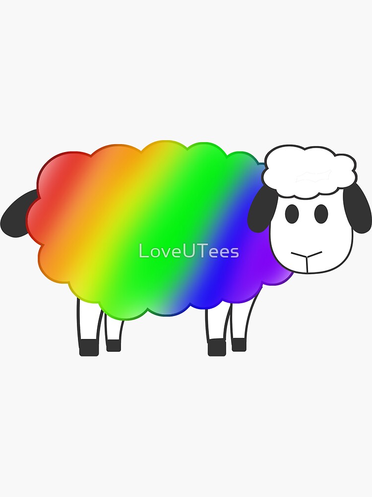 Rainbow Equality Sheep Lgbt Gay Pride Parade Swag Unique Rainbow Gifts Sticker For Sale By