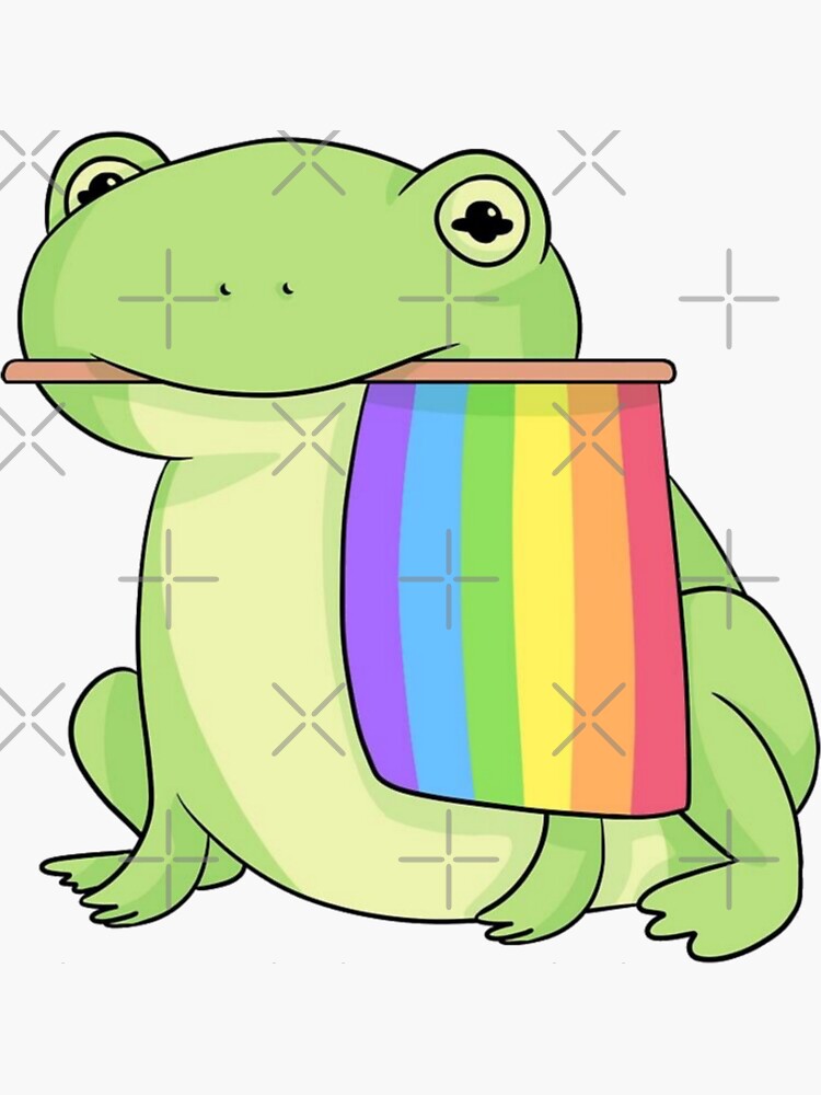 Pride Frog Sticker By Imagilure Redbubble