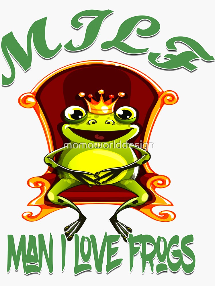 Milf Man I Love Frogs Bumper Sticker For Sale By Momoworlddesign