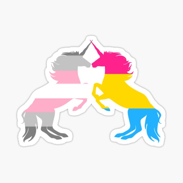 Pansexual Demigirl Pride Unicorns Sticker For Sale By Shaneisadragon