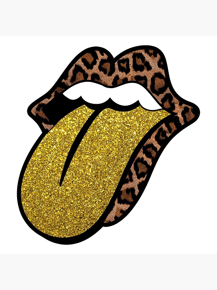 Leopard Lips Sublimation Tongue Poster By M PEARL Redbubble