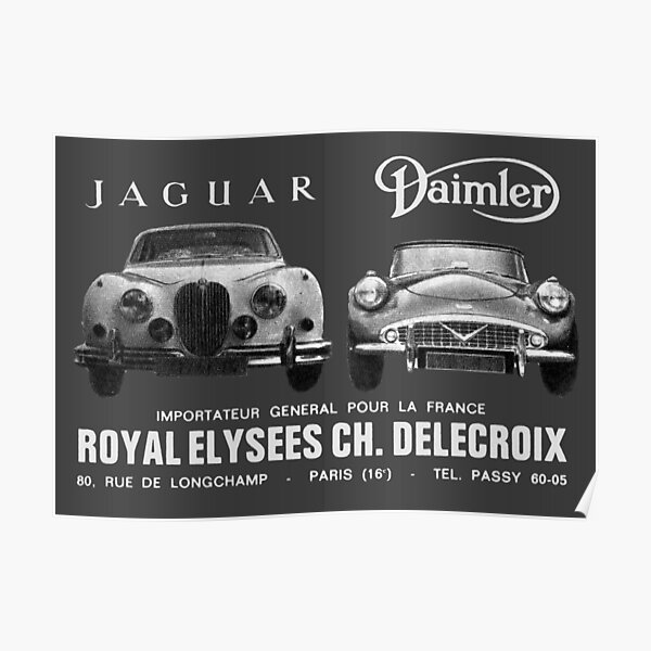 DAIMLER SP 250 BRITISH SPORTS CAR ADVERT Poster For Sale By