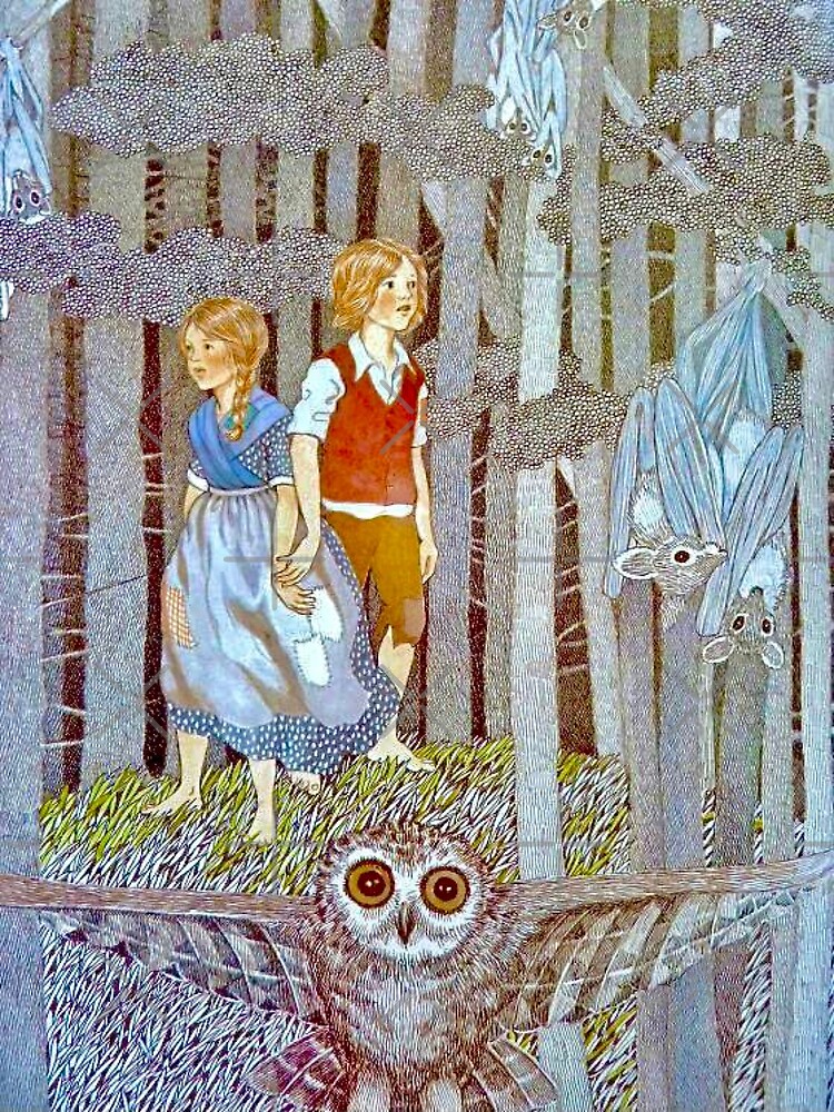 Hansel And Gretel In The Woods By Susan Jeffers 1969 Poster For