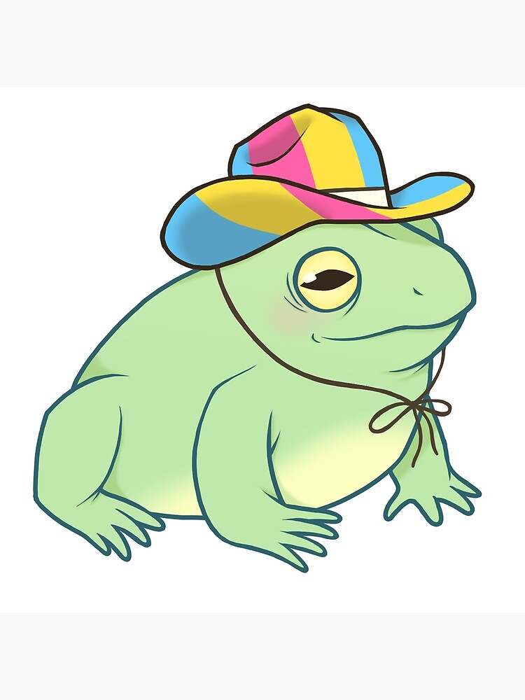 Pansexual Pride Cowboy Frog Poster By Saltuurn Redbubble