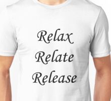 relax relate release t shirt