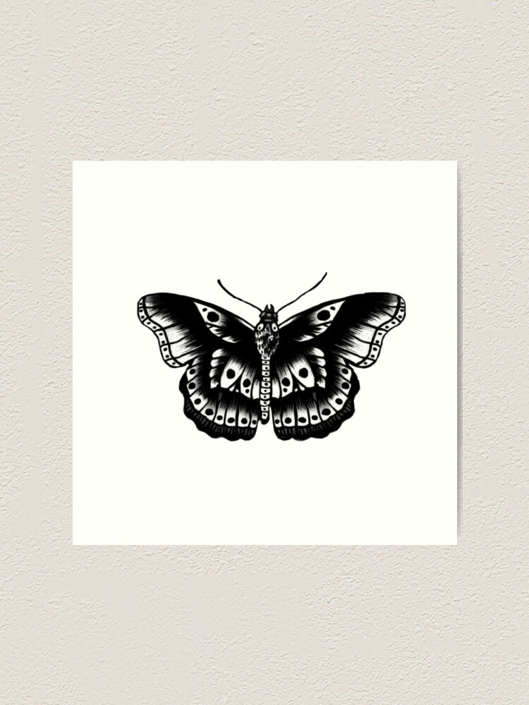 Harry Styles Butterfly Tattoo Art Print For Sale By Lfstickersshop