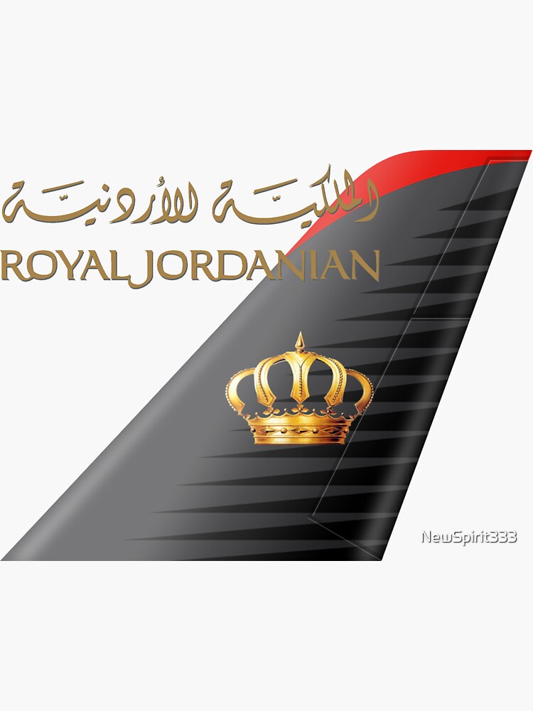 Royal Jordanian Logo Sticker For Sale By Newspirit Redbubble