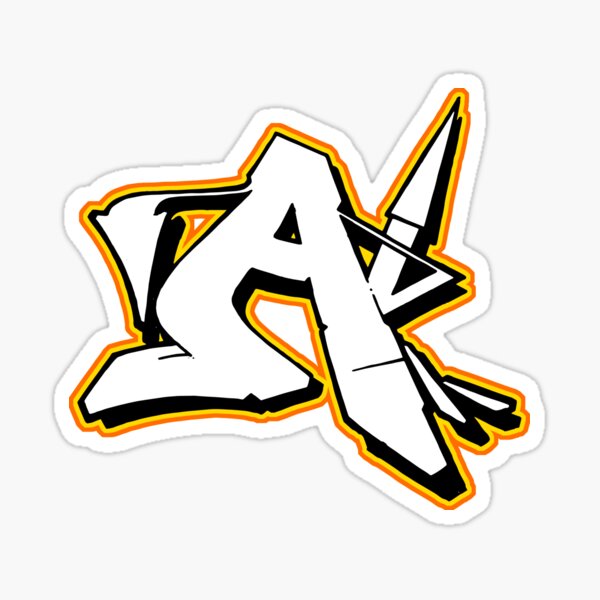 Letter A By Esone Urban Graffiti Street Style Sticker For Sale By