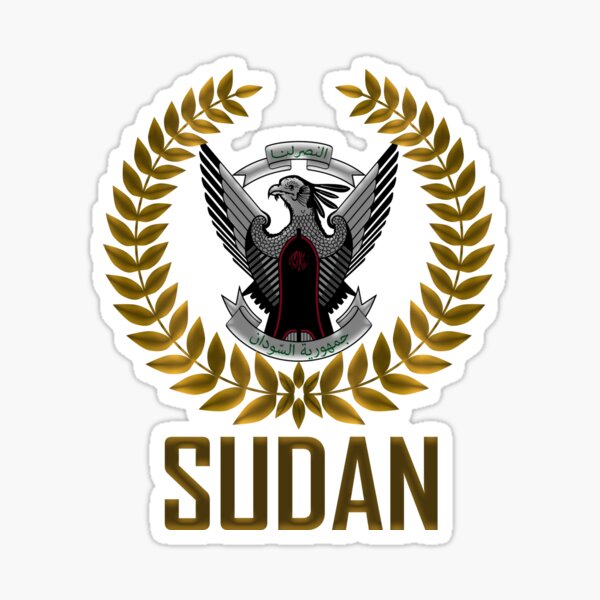 Sudan Golden Coat Of Arms Sticker For Sale By T Warrior Redbubble