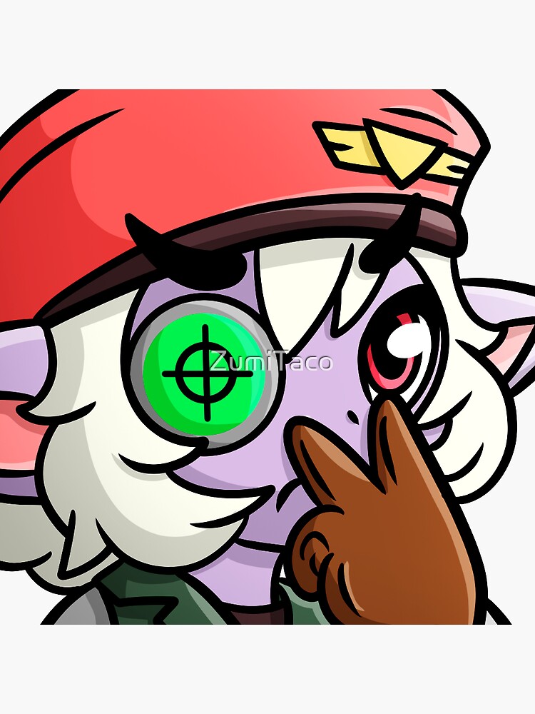 Tristana Eyes On You Sticker For Sale By Zumitaco Redbubble