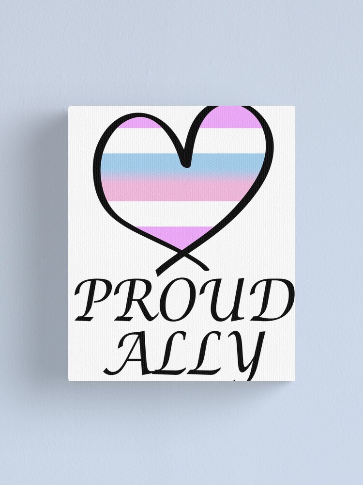 Proud Ally Lgbt Gay Pride Month Intersex Flag Canvas Print For Sale