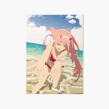 Bikini Zero Two Darling In The Franxx Art Board Print By