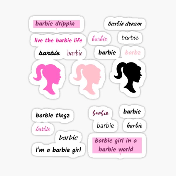 Barbie Sticker Pack Sticker For Sale By Itsgg42 Redbubble