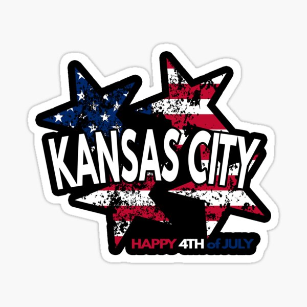 Kansas City Fourth Of July Sticker For Sale By Moonsmileprod Redbubble