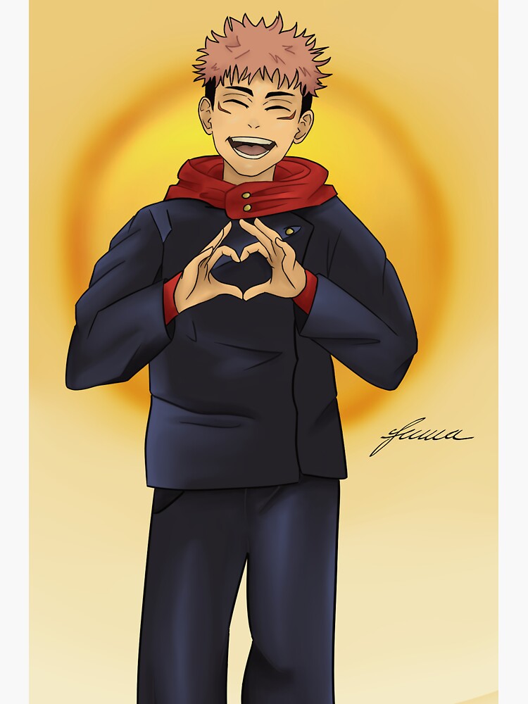 Itadori Yuuji Sticker For Sale By Gemmalianne Redbubble