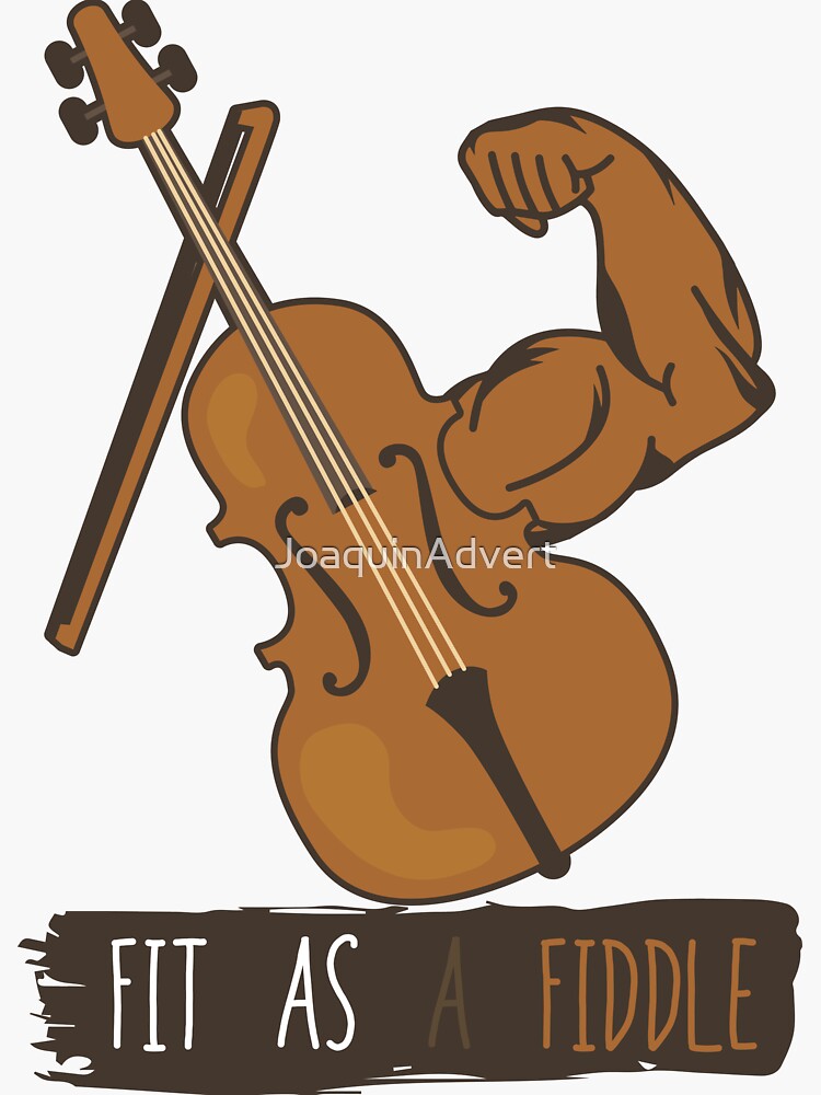 Fit As A Fiddle Sticker For Sale By Joaquinadvert Redbubble