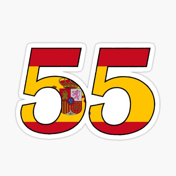 Carlos Sainz Number Sticker Sticker For Sale By Abbiefig Redbubble